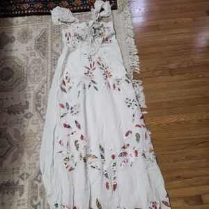 White dress- Farm Rio for Anthropologie